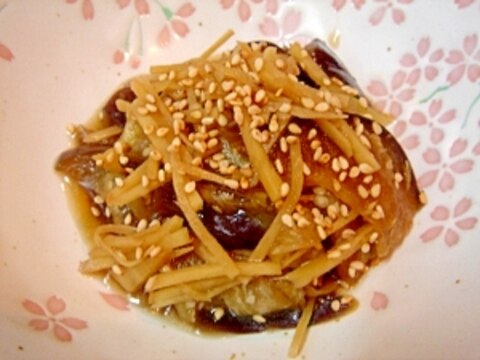 電子レンジで簡単！　ナスの生姜煮